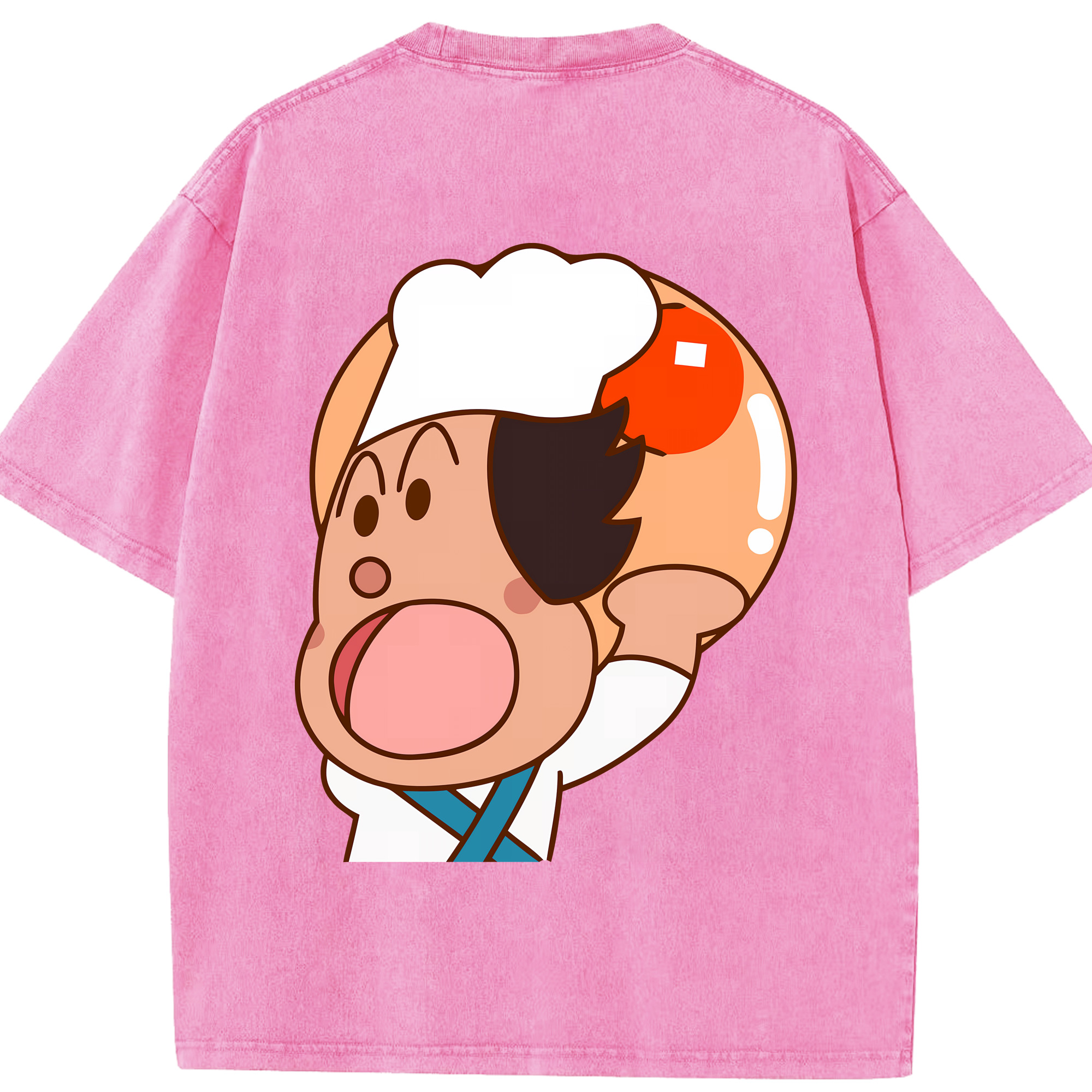 （画像用） アンパンマン Anpanman 綿100% ヴィンテージ風 半袖Tシャツ（背面プリント）